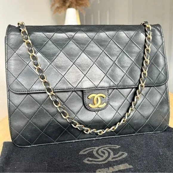 CHANEL Handbags - CHANNEL QUILTED LAMBSKIN SHOULDER BAG